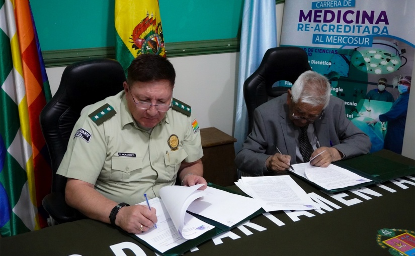 UNITEPC y el Comando Departamental de la Policía firman convenio de cooperación interinstitucional