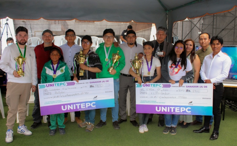 Cinco estudiantes se consagran campeones en el Concurso Intercolegial de Robótica de UNITEPC