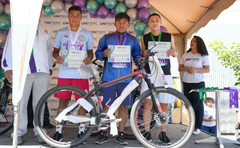 UNITEPC impulsa el deporte en el Día del Peatón y premia con bicicletas a seis corredores